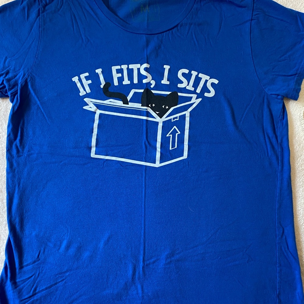 If It Fits I Sits tee shirt, size M
